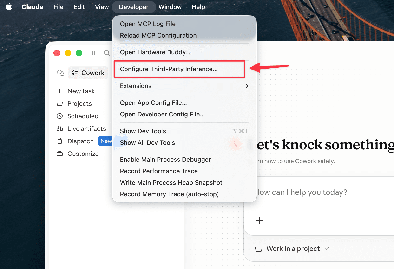 Open Configuration Panel