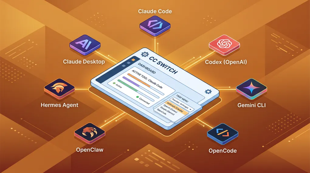 Install CC Switch: Manage Claude Code, Codex, Gemini CLI, OpenCode, OpenClaw & Hermes Agent from One App (2026)