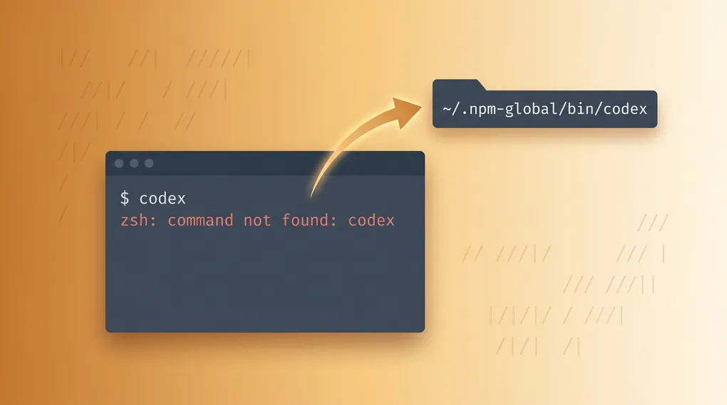 "codex: command not found": 7 Fixes After npm install -g @openai/codex (2026)