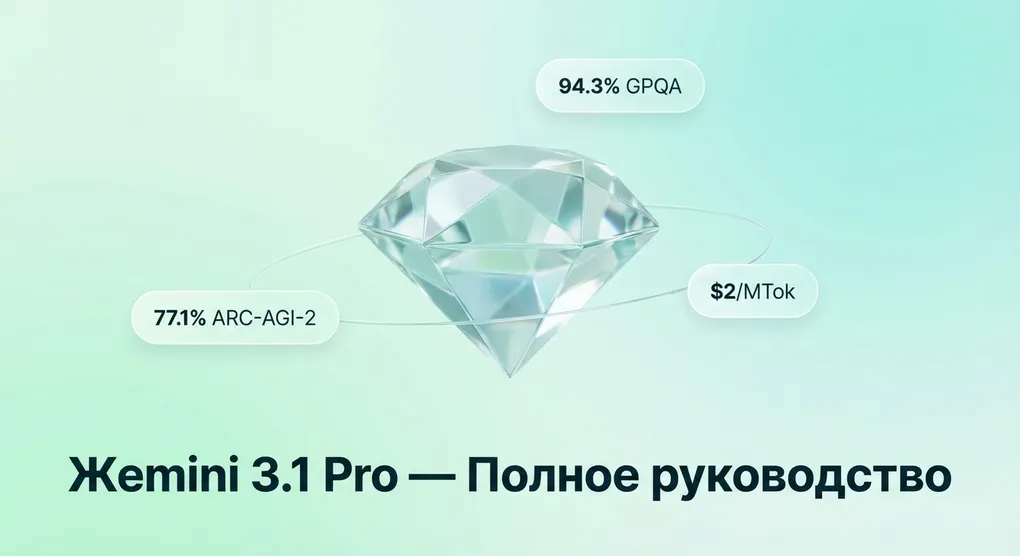 Gemini 3.1 Pro API: полное руководство — бенчмарки, цены и подключение из России (2026)
