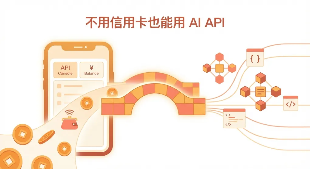 不用信用卡也能用 AI API：国内开发者付费方案完全指南