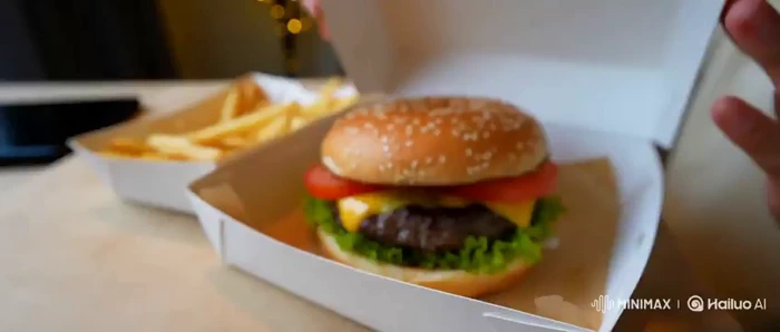 Tasting a Burger from a First-Person View