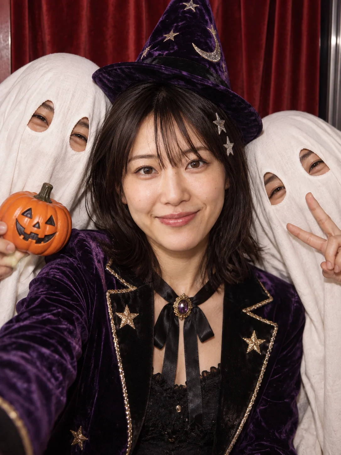 幽霊たちと記念写真