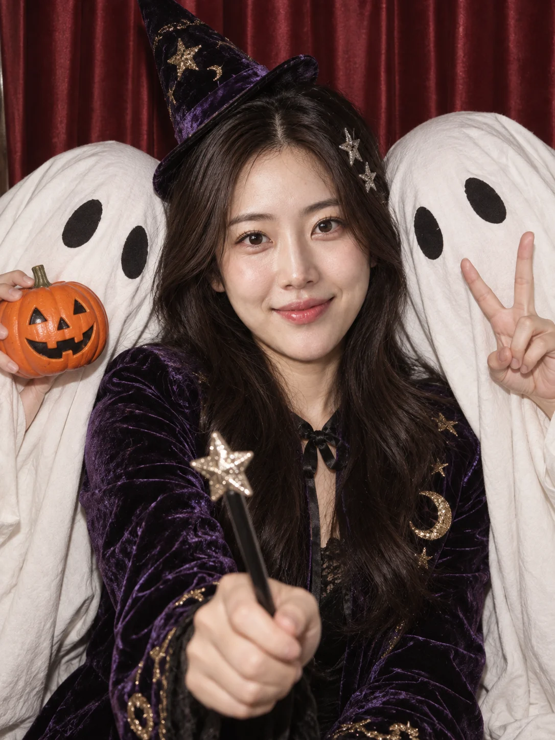 유령 친구들과 기념사진