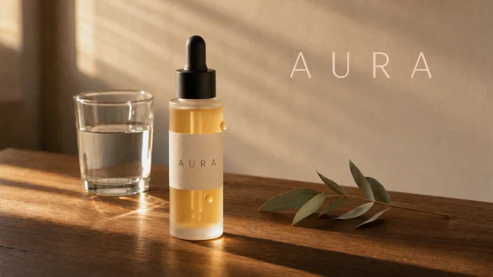 AURA serum, one drop in the afternoon