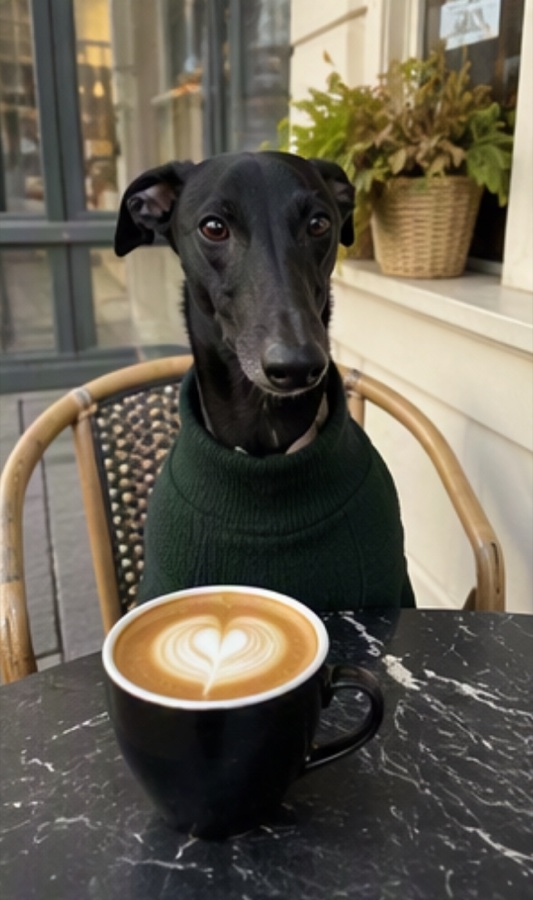 Dog cafe vlog, one-click assembly · 参照画像 · img 048