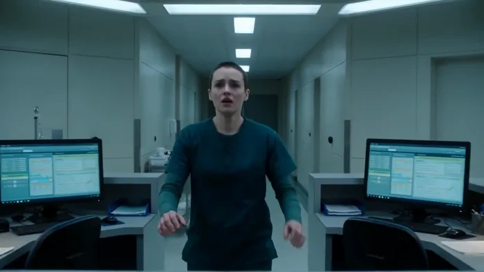 Mystery Film — Pale-Green Hospital Corridor