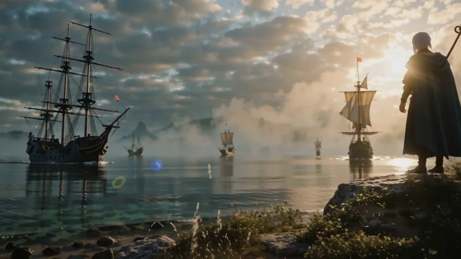 Edit — Scale Up the Sailing Ship · Vídeo de entrada · 编辑前视频