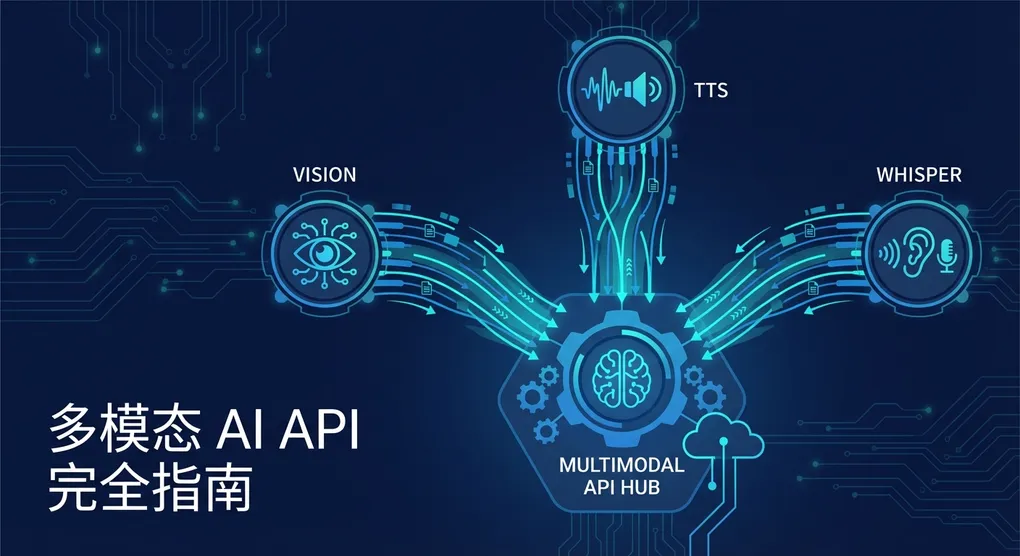多模态 AI API 完全指南：Vision 识图、TTS 语音合成、Whisper 转录一站式接入（2026）