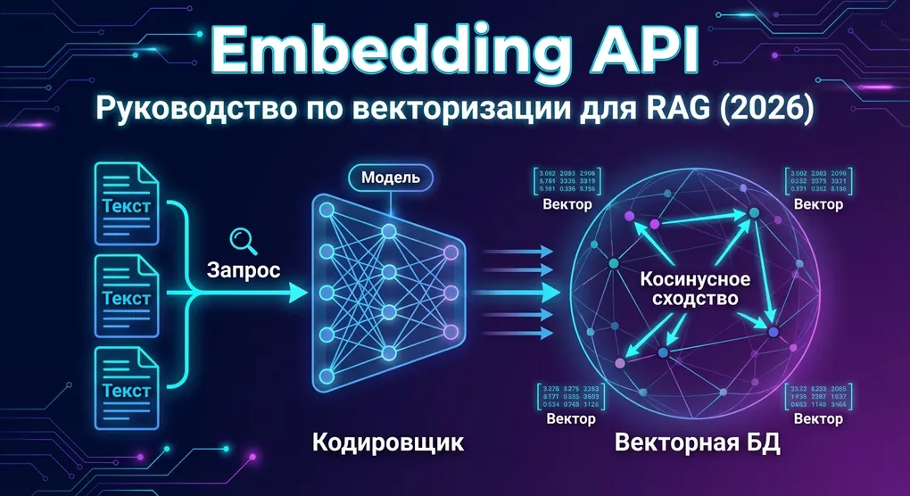 Embedding API: полное руководство по векторизации для RAG-приложений (2026)